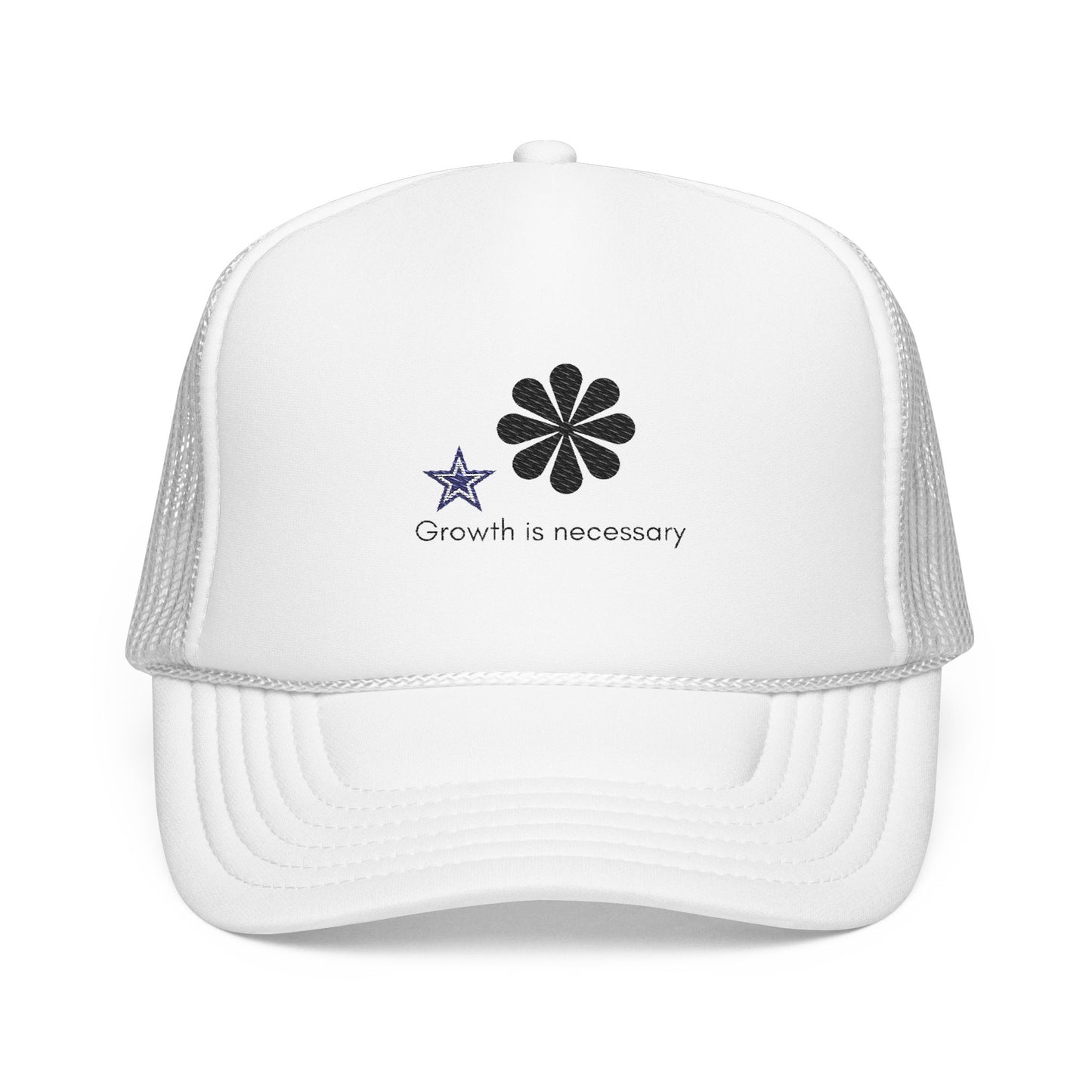 Embroidered Foam Trucker Hat for Outdoor Fun, Baseball Cap for Summer Adventures, Adjustable Hat, Gift for Him/Her, Casual Style