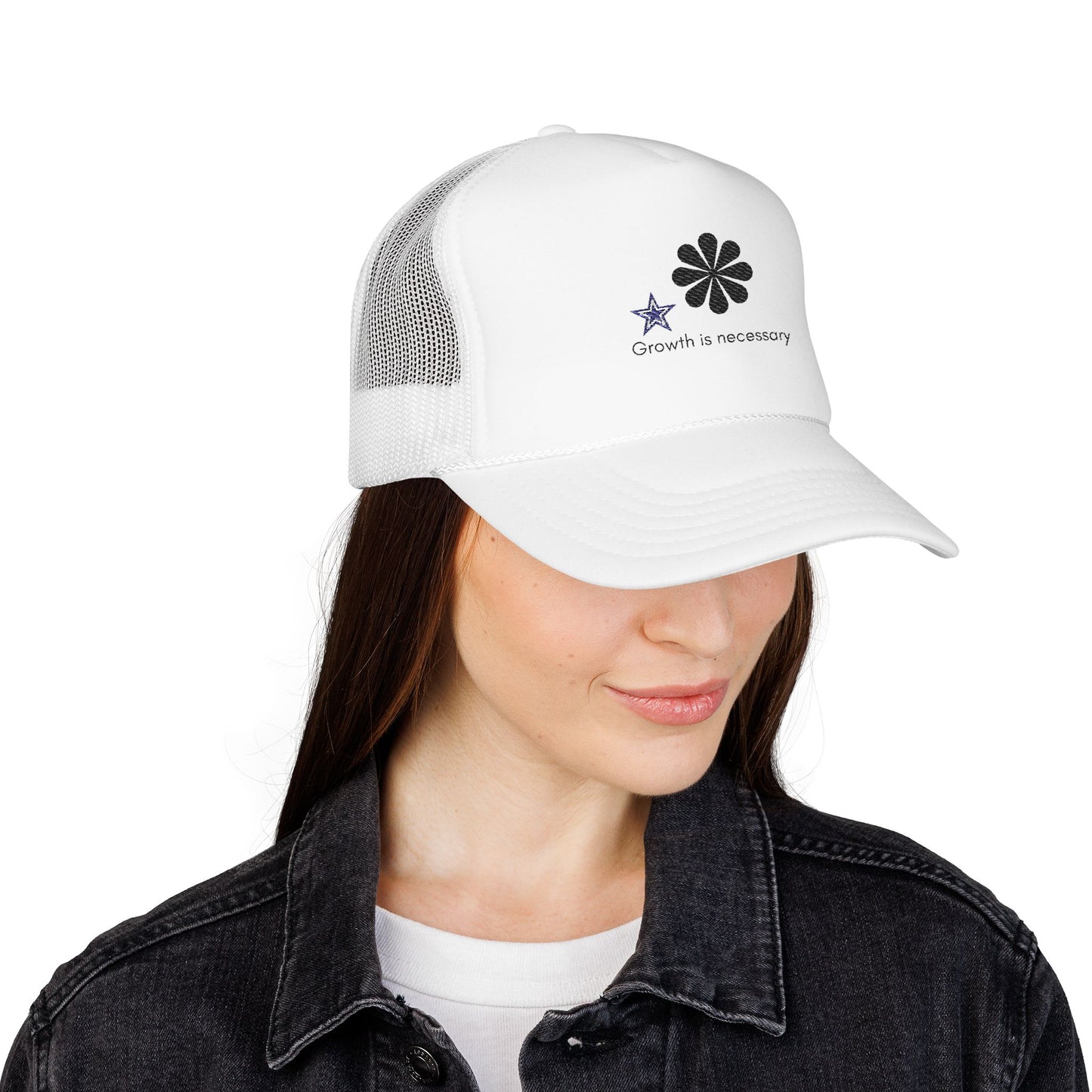 Embroidered Foam Trucker Hat for Outdoor Fun, Baseball Cap for Summer Adventures, Adjustable Hat, Gift for Him/Her, Casual Style