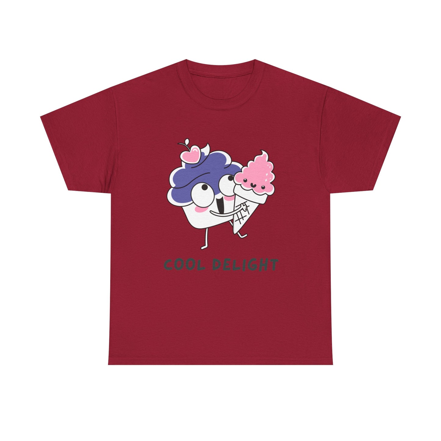 Cool Delight Unisex Cotton Tee, Fun Graphic Tee, Ice Cream Lover Shirt, Summer Vibes Apparel, Cute Gift for Kids & Adults