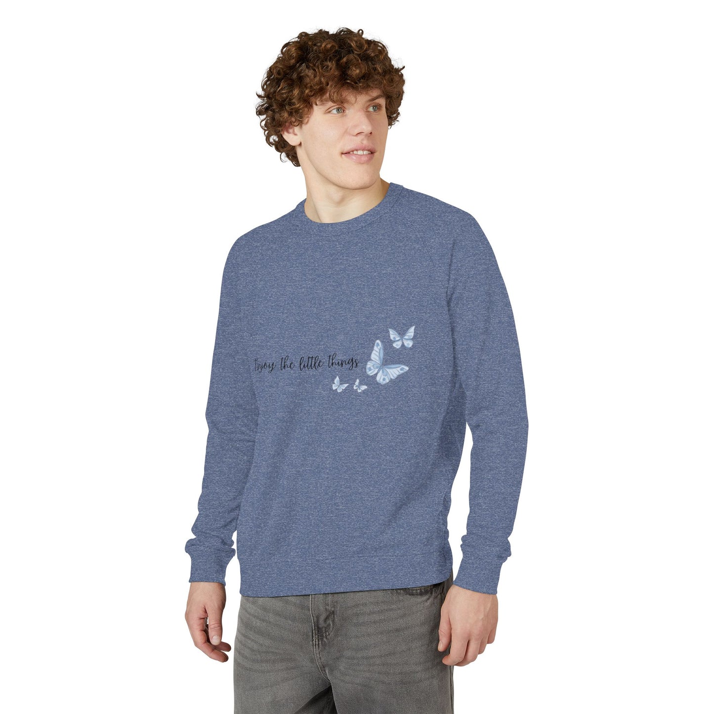 Butterfly-Inspired Unisex Crewneck Sweatshirt, Cozy Gift for Nature Lovers, Casual Wear, Inspirational Apparel, Butterfly Sweatshirt