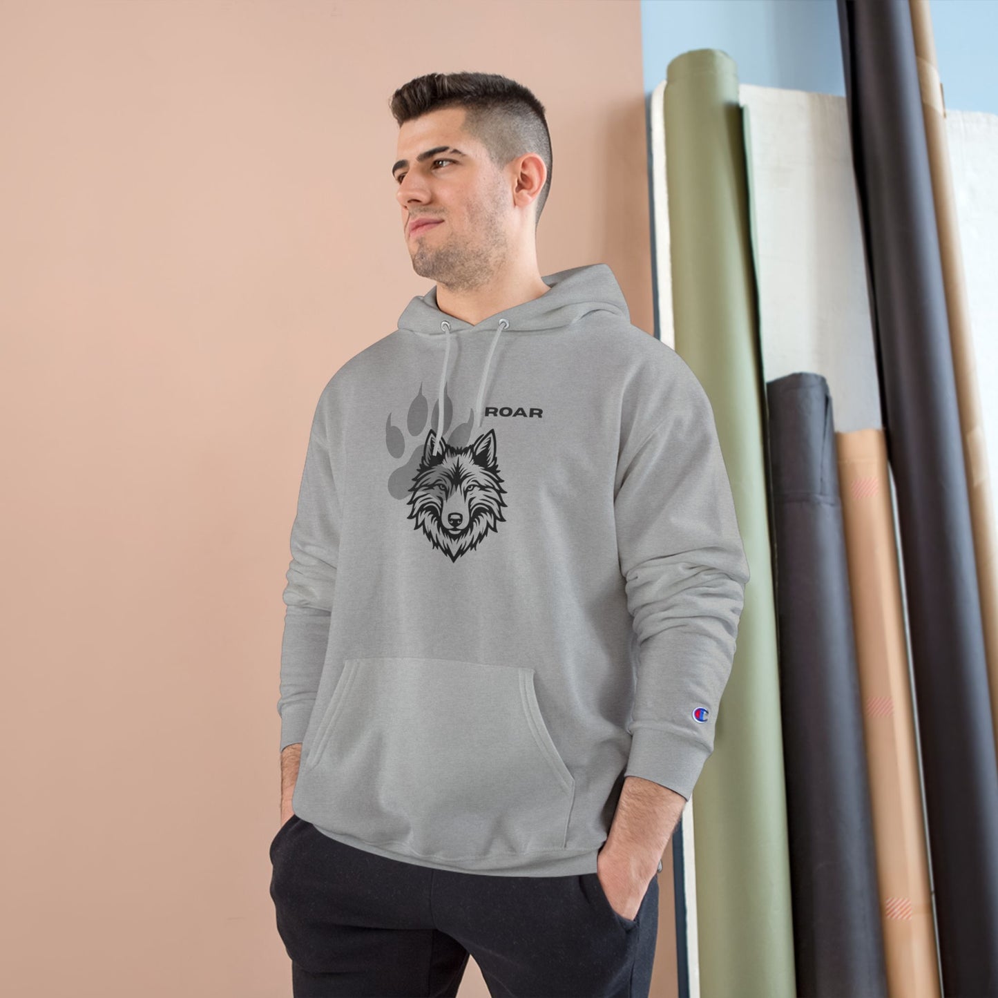 Fierce Wolf Champion Hoodie - Roar Graphic Sweatshirt | Animal Lover Gift, Cozy Streetwear, Unisex Apparel, Winter Fashion