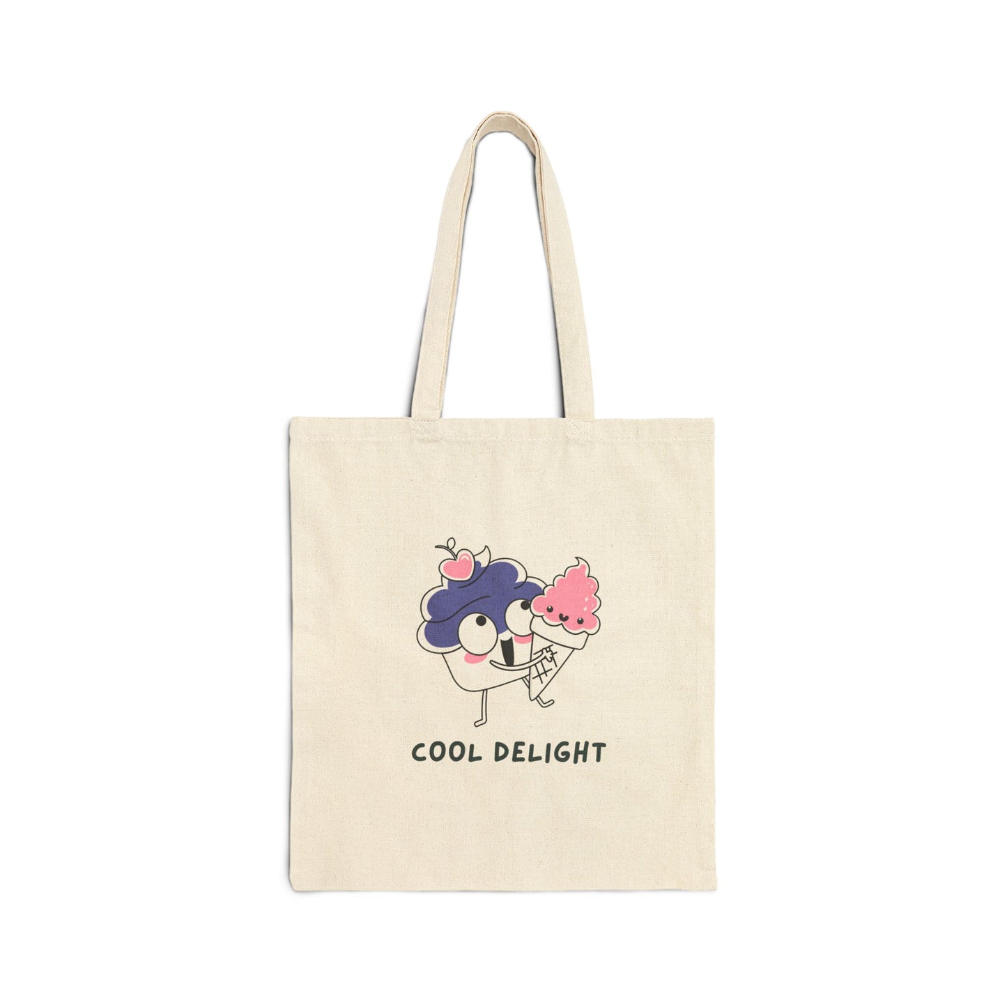 Cute Ice Cream Tote Bag, Eco-Friendly Shopping Bag, Gift for Ice Cream Lovers, Beach Bag, Funny Tote, Cool Delight Bag