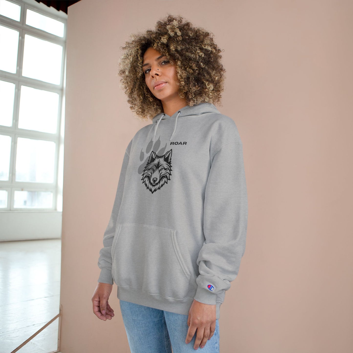 Fierce Wolf Champion Hoodie - Roar Graphic Sweatshirt | Animal Lover Gift, Cozy Streetwear, Unisex Apparel, Winter Fashion