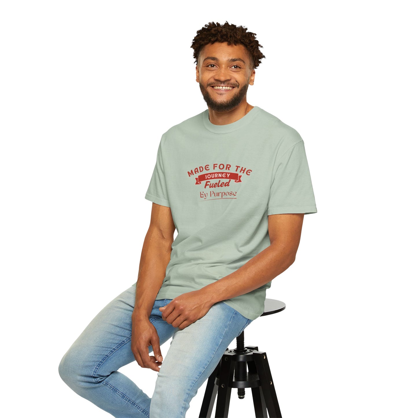 Red and White Photocentric T-shirt