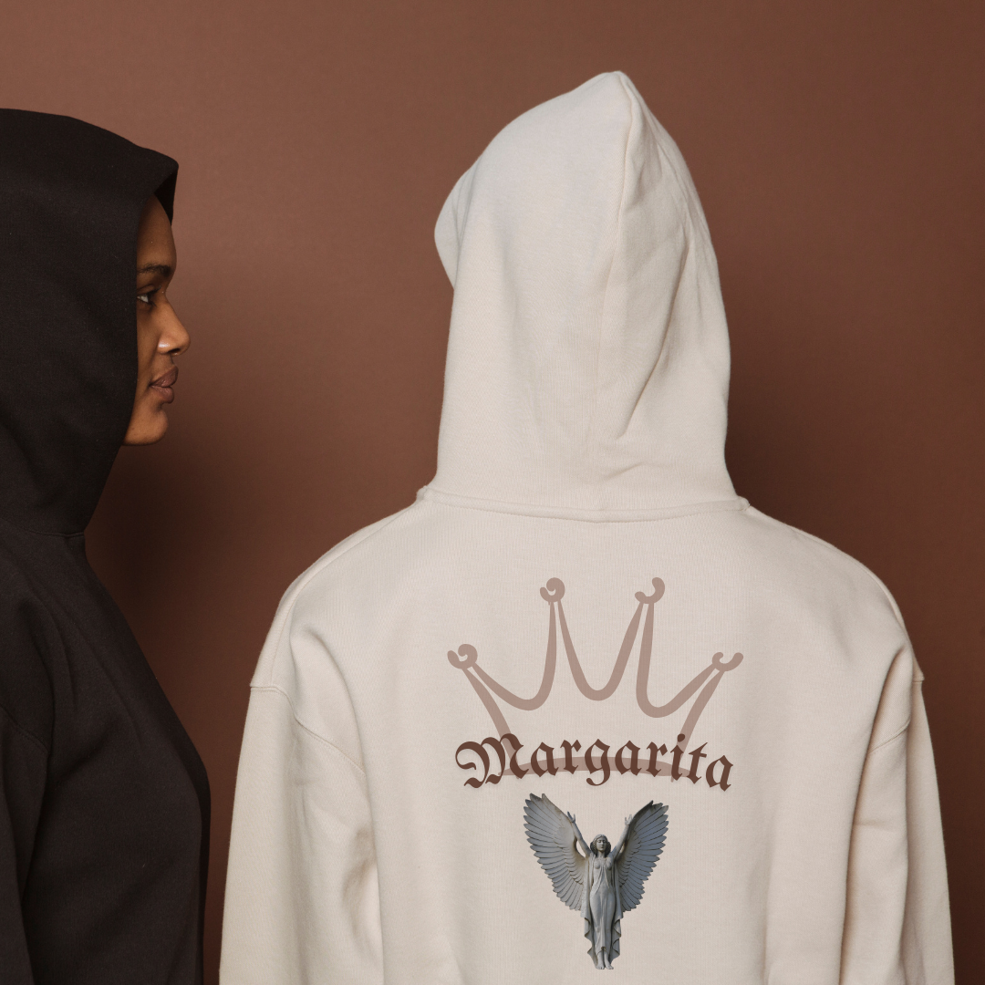 Crown Butterfly Eco Hoodie, Unisex Pullover Sweater, Casual Gift, Birthday Apparel, Nature Lover's Clothing