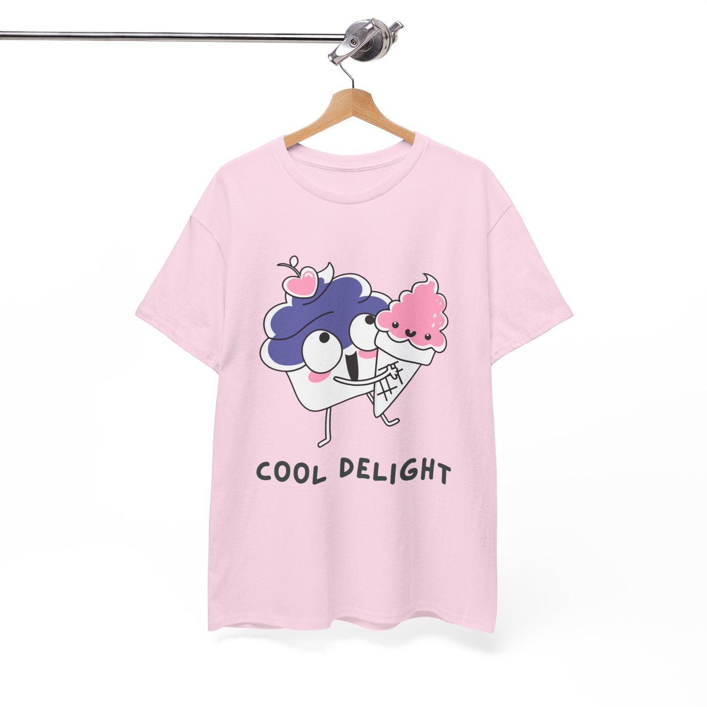 Cool Delight Unisex Cotton Tee, Fun Graphic Tee, Ice Cream Lover Shirt, Summer Vibes Apparel, Cute Gift for Kids & Adults