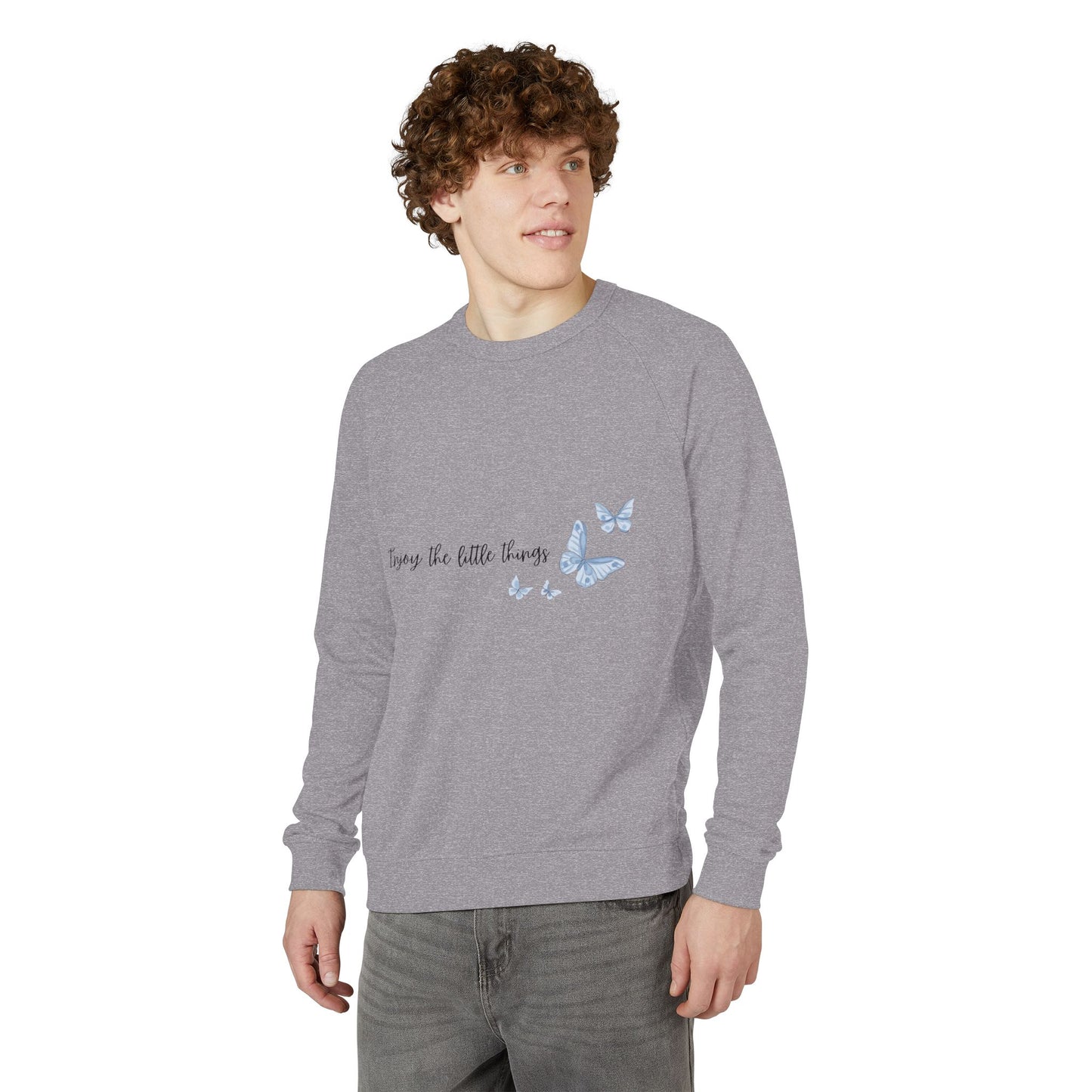 Butterfly-Inspired Unisex Crewneck Sweatshirt, Cozy Gift for Nature Lovers, Casual Wear, Inspirational Apparel, Butterfly Sweatshirt