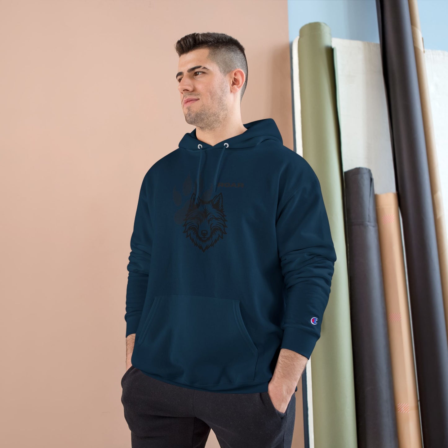 Fierce Wolf Champion Hoodie - Roar Graphic Sweatshirt | Animal Lover Gift, Cozy Streetwear, Unisex Apparel, Winter Fashion