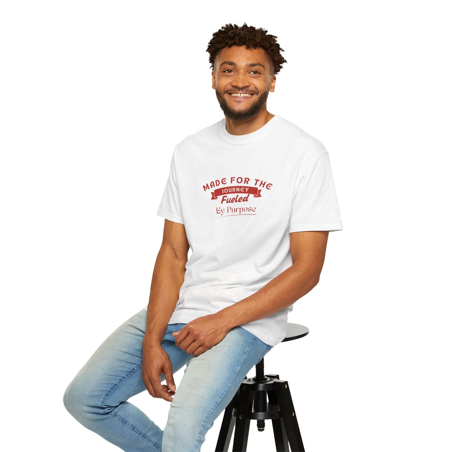 Red and White Photocentric T-shirt