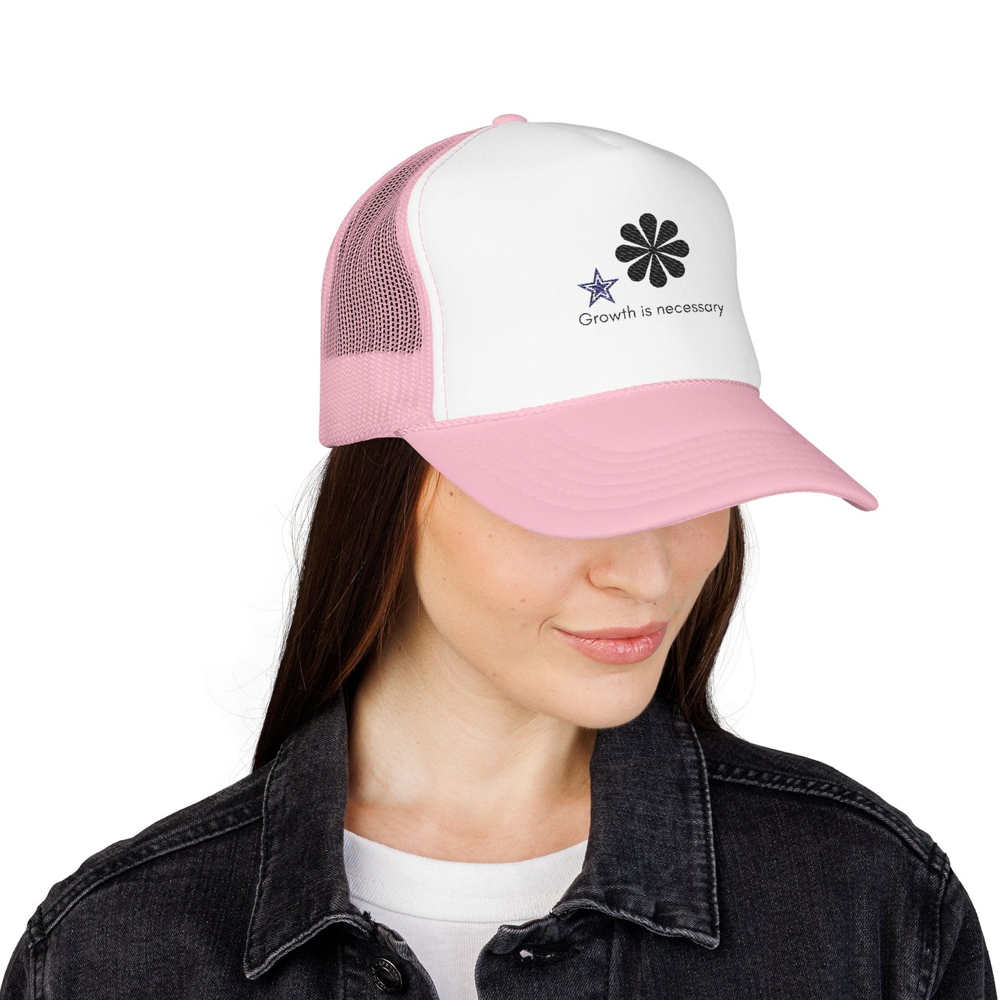 Embroidered Foam Trucker Hat for Outdoor Fun, Baseball Cap for Summer Adventures, Adjustable Hat, Gift for Him/Her, Casual Style