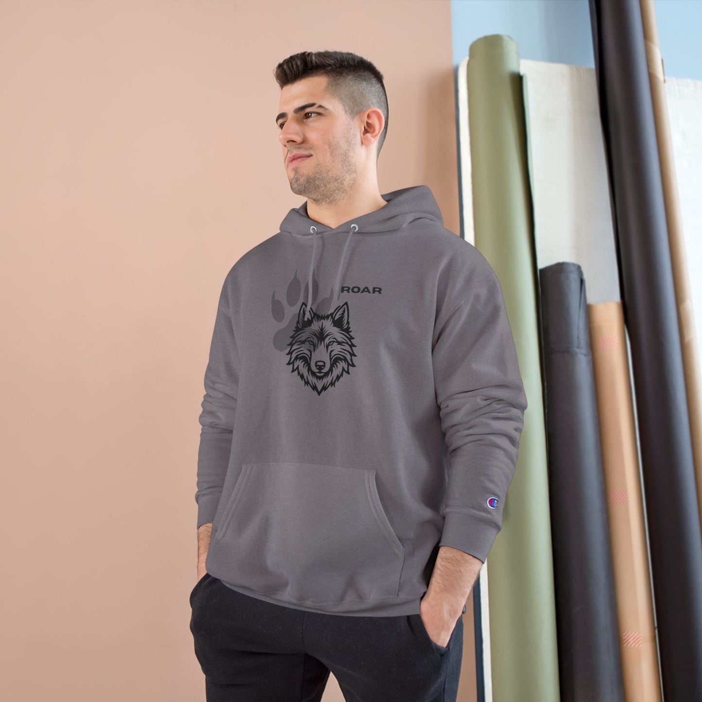 Fierce Wolf Champion Hoodie - Roar Graphic Sweatshirt | Animal Lover Gift, Cozy Streetwear, Unisex Apparel, Winter Fashion