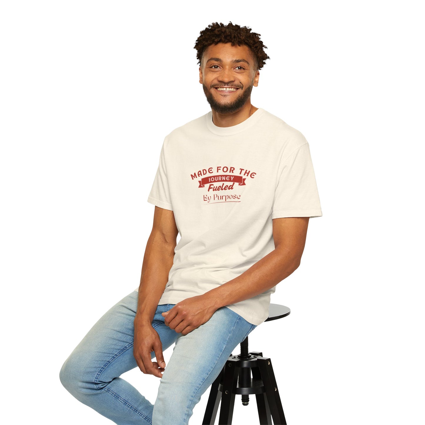 Red and White Photocentric T-shirt