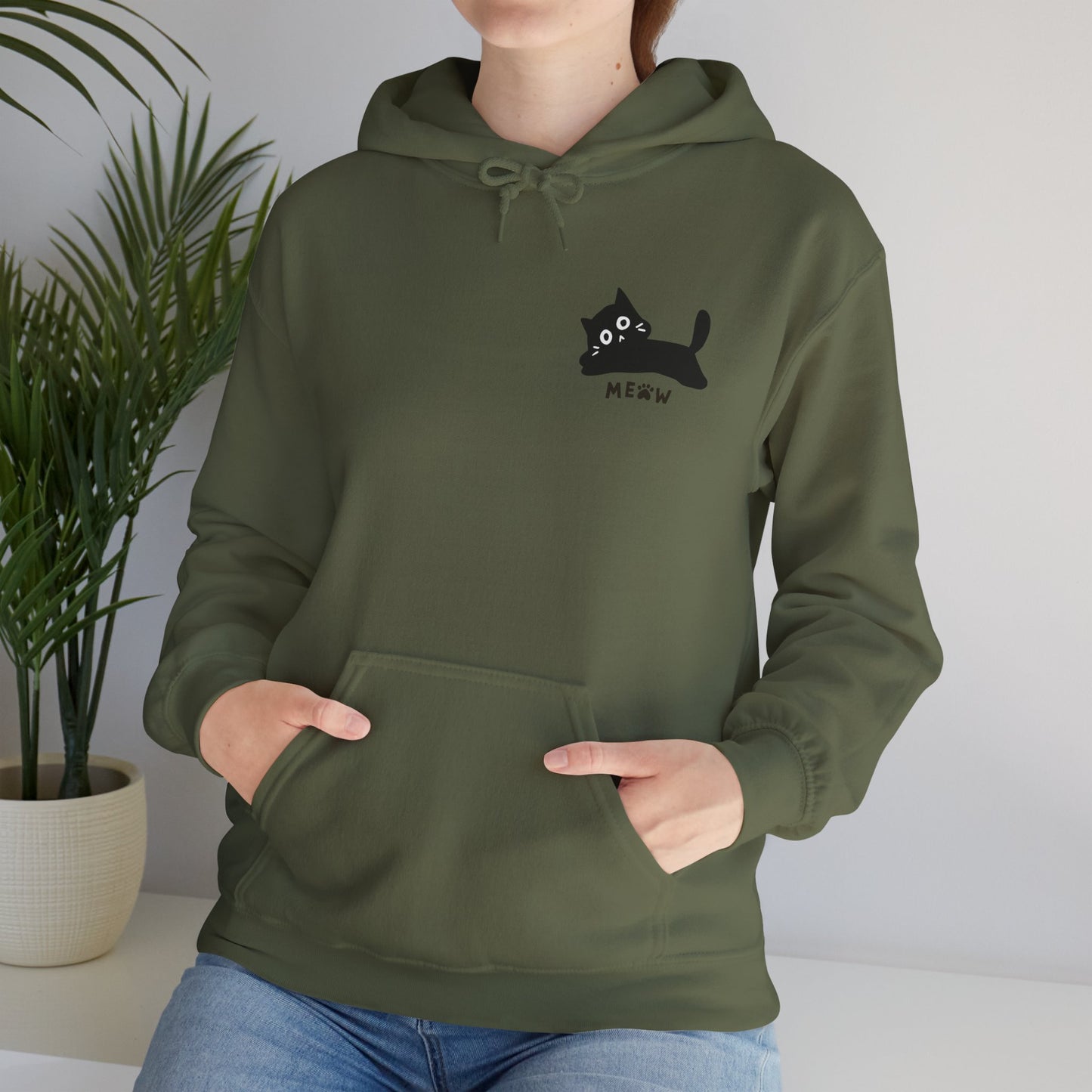 Cat Design Cozy Hoodie