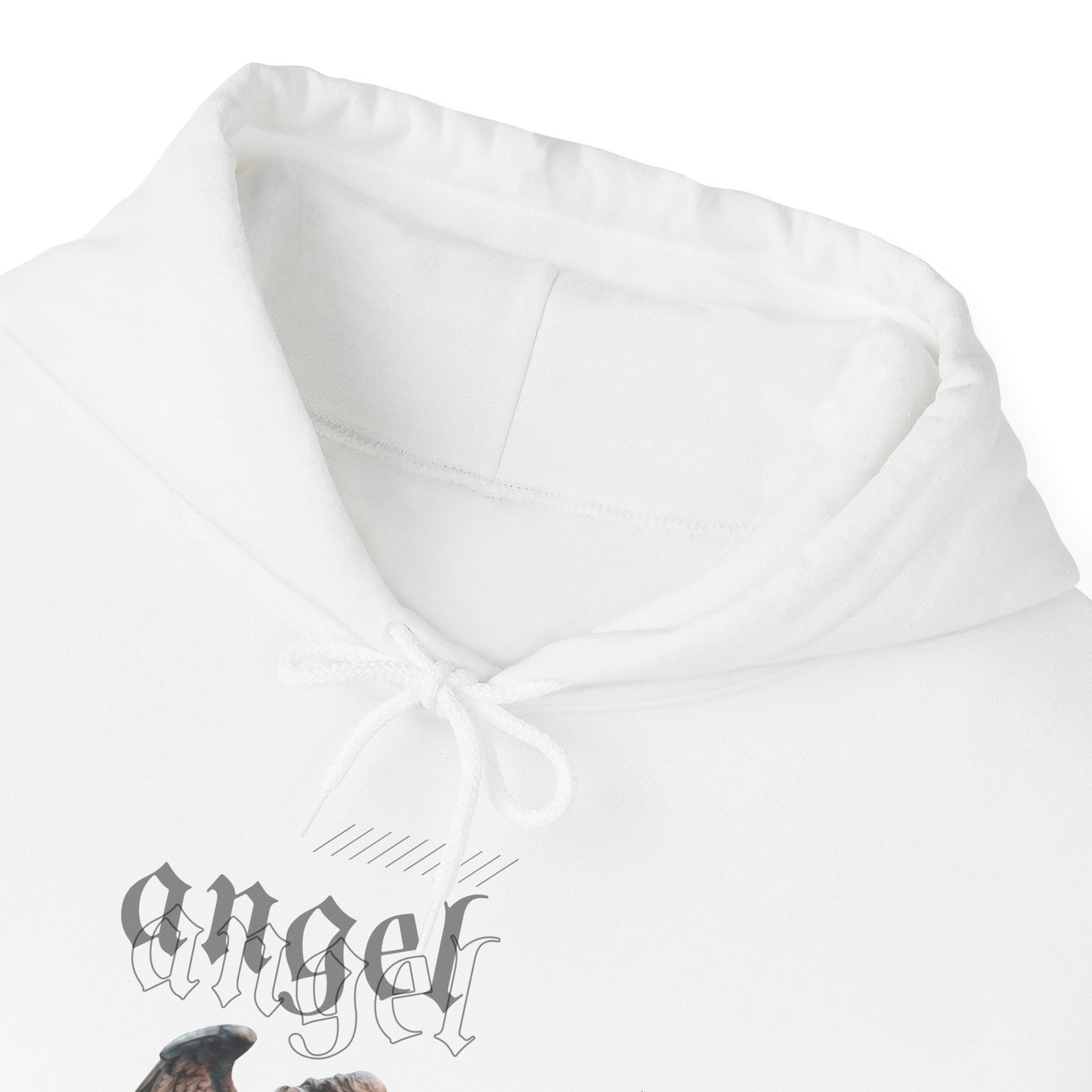 Angel Graphic Hooded Sweatshirt, Unisex Sweater, Cozy Gift, Spiritual Apparel, Fall Fashion, Chill Vibes, Everyday Wear
