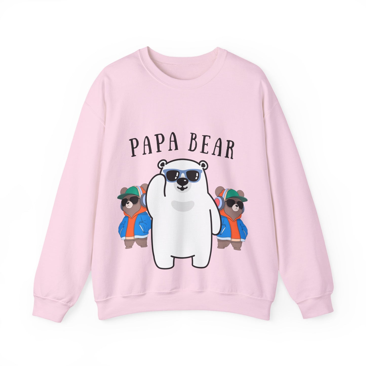 Papa Bear Unisex Heavy Blend Sweatshirt | Cozy Gift for Dads, Bears Lovers, Family Gatherings, Casual Wear, Birthdays, Holidays