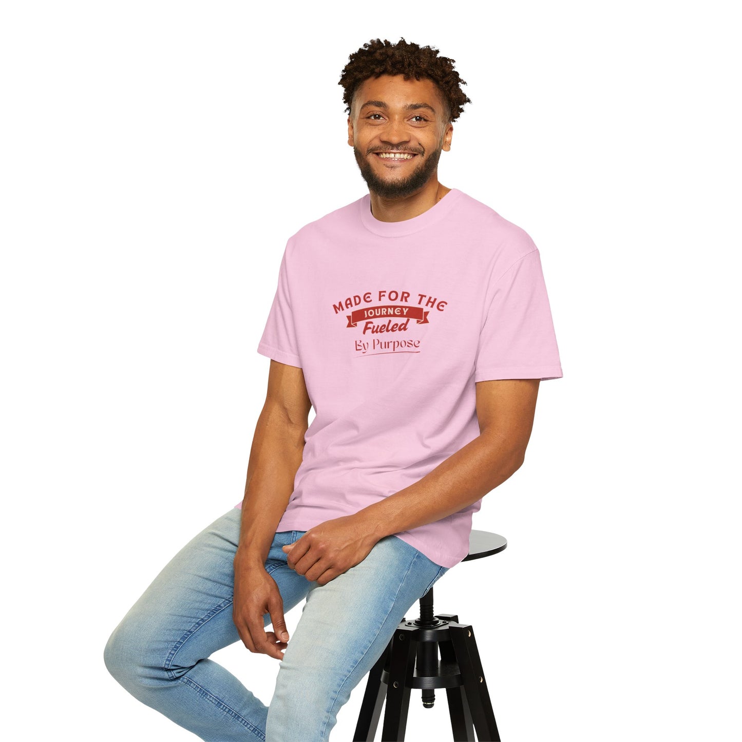 Red and White Photocentric T-shirt