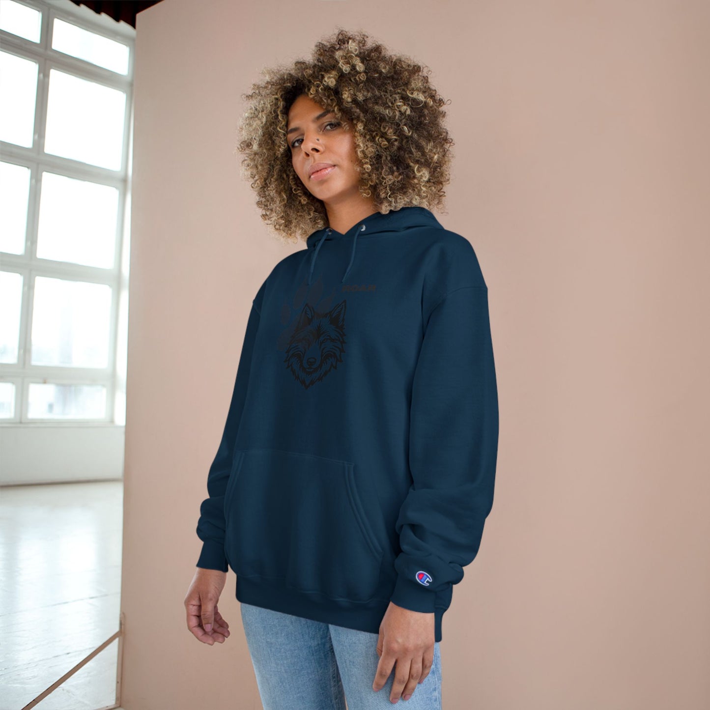 Fierce Wolf Champion Hoodie - Roar Graphic Sweatshirt | Animal Lover Gift, Cozy Streetwear, Unisex Apparel, Winter Fashion