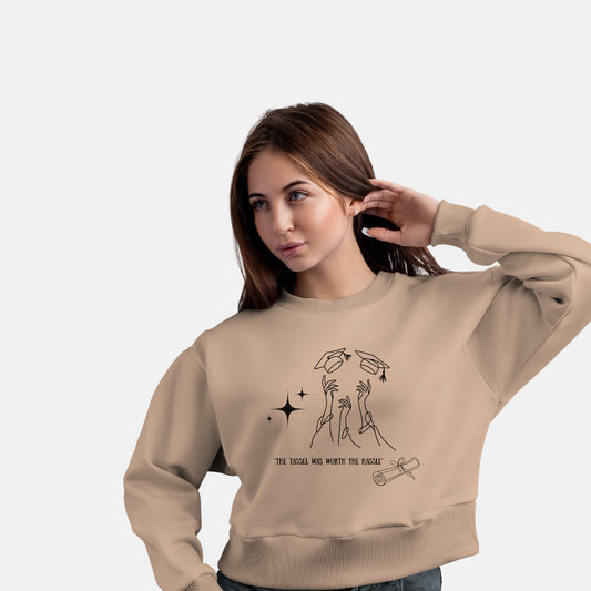 Cozy Women's Cropped Fleece Pullover with Inspirational Quote, Perfect for Casual Days, Gift for Friends, Layering Piece, Fashionable [...]