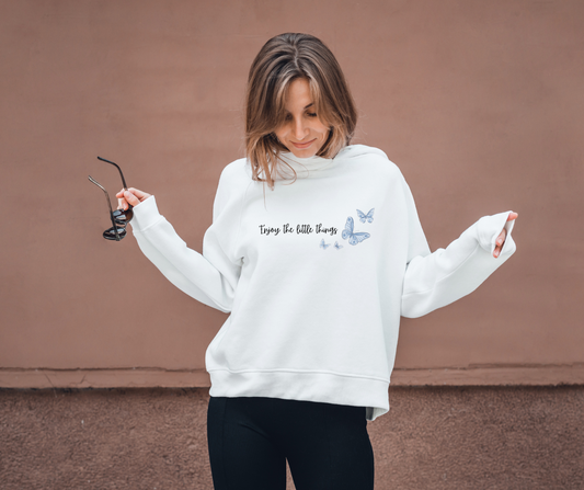 Butterfly-Inspired Unisex Crewneck Sweatshirt, Cozy Gift for Nature Lovers, Casual Wear, Inspirational Apparel, Butterfly Sweatshirt