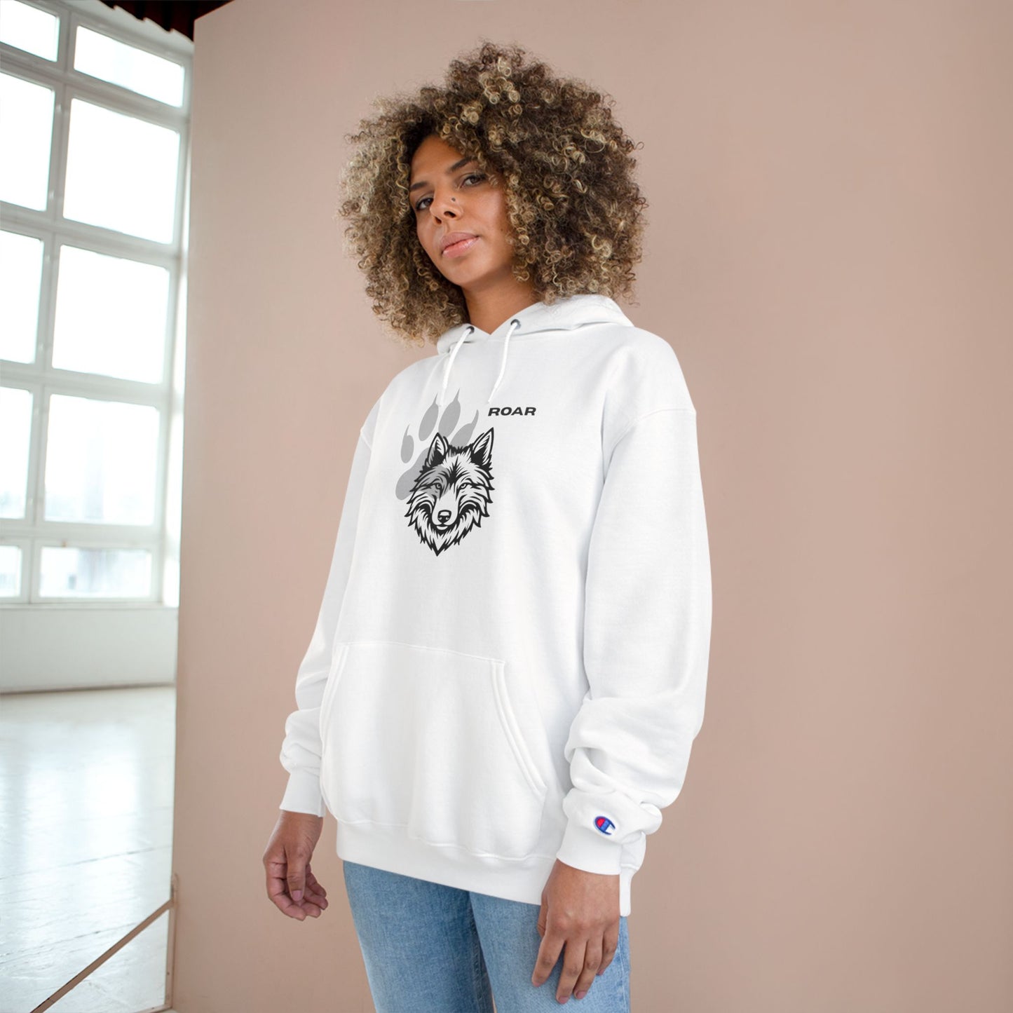 Fierce Wolf Champion Hoodie - Roar Graphic Sweatshirt | Animal Lover Gift, Cozy Streetwear, Unisex Apparel, Winter Fashion